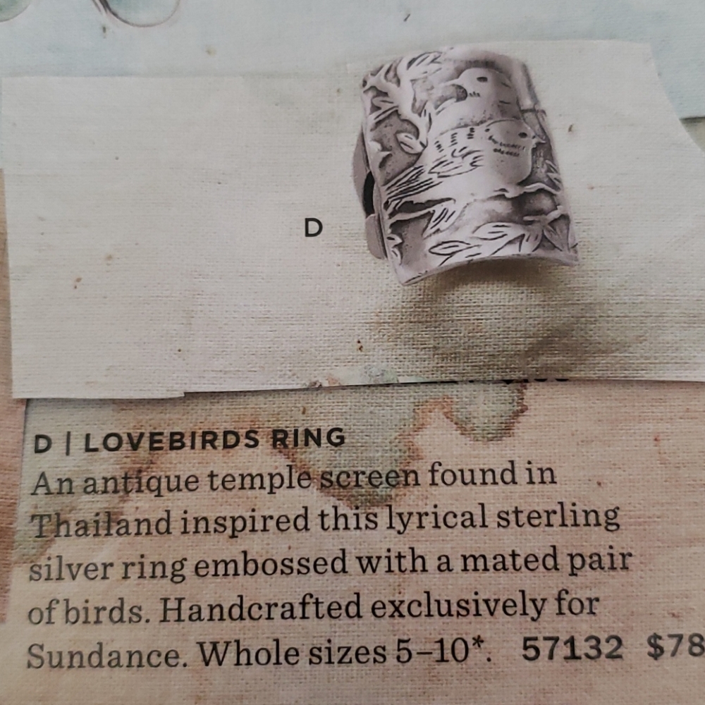 🆕️ 🐦Sterling silver birds relief ring - Picture 11 of 11